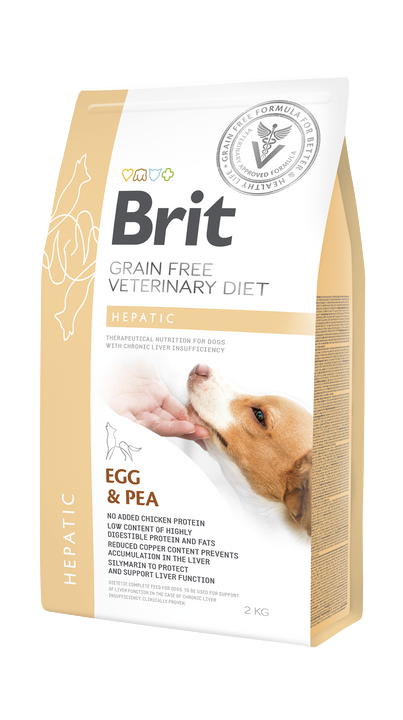 Brit Veterinary Diet Kronik Karaciğer Yetmezliği Rahatsızlığı Olan Köpekler İçin, Tahılsız, Yumurtalı Ve Bezelyeli Kuru Mama 2 kg 1